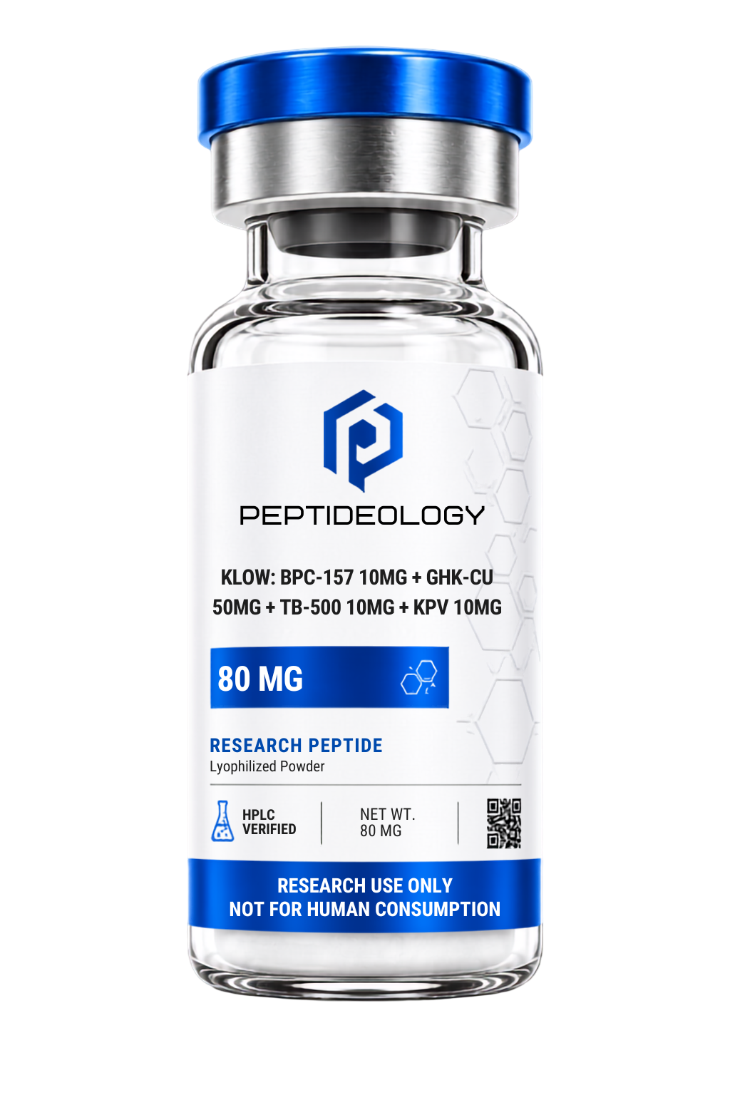 KLOW 80mg research vial by Peptideology
