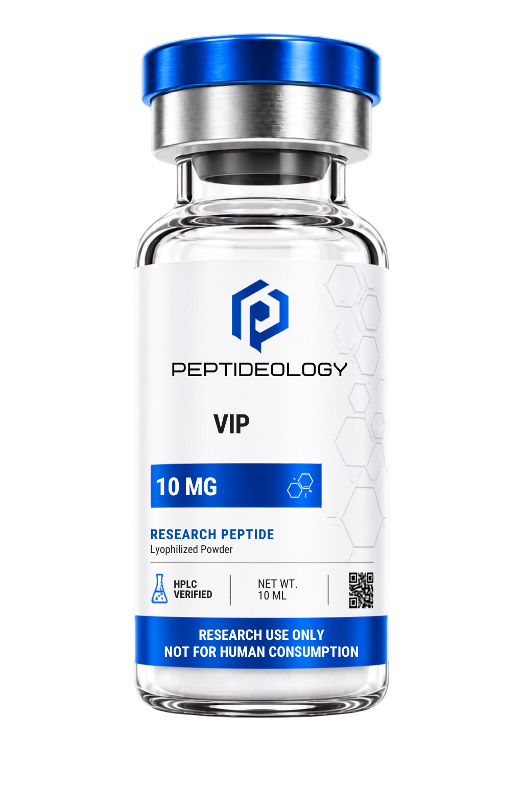 VIP 10mg research vial by Peptideology